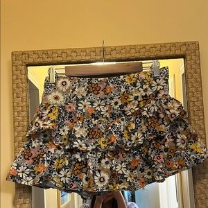 American Eagle Floral Ruffle Skirt - Multicolor